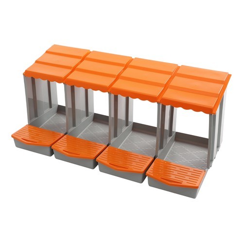 Modern 4-Compartment Chicken Nesting Box Chicken Laying Box with Egg Collection
