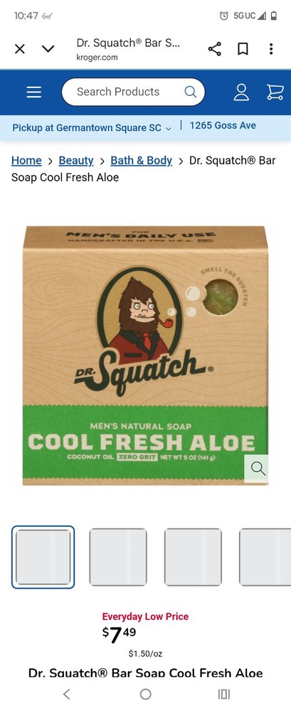 New Dr Squatch Soap 5 Pack Fresh Aloe