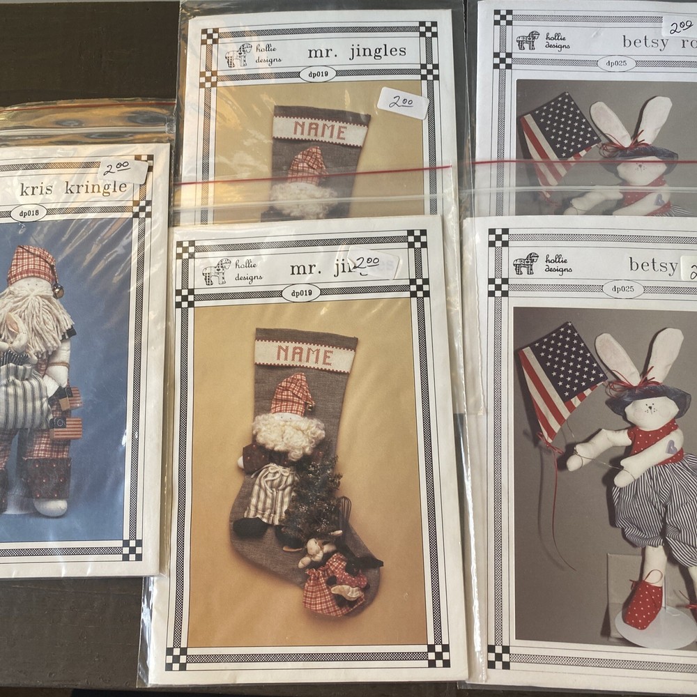 hollie designs pattern lot Of 9 Patterns