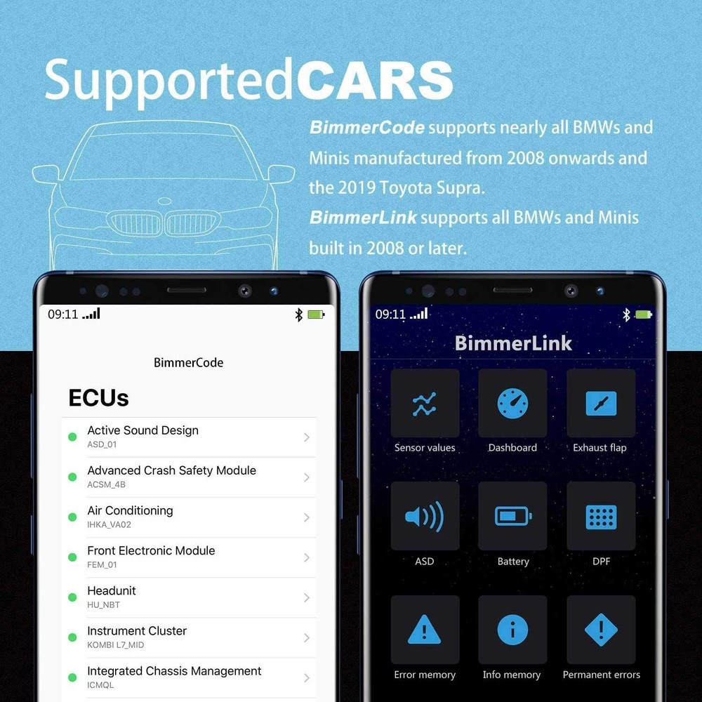 Vgate vLinker BM Bluetooth3.0 OBD2 Scanner BIMMERCODE BMW Code Reader Android
