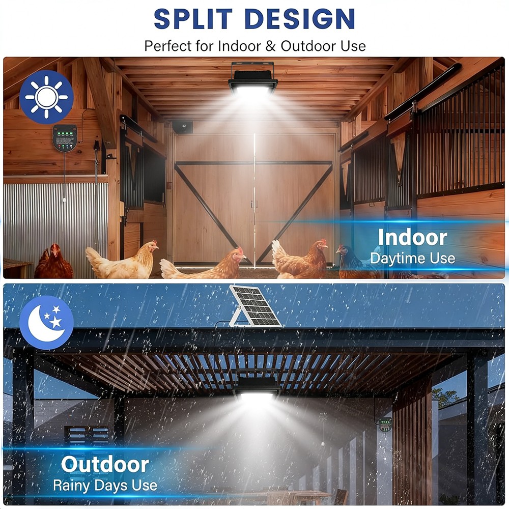 LED Solar Shed Light Daytime Available Pendant with Pull String Light Out/Indoor