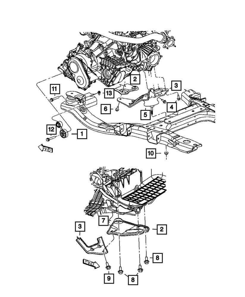 Genuine Mopar Engine Mount Bracket 4809779AB