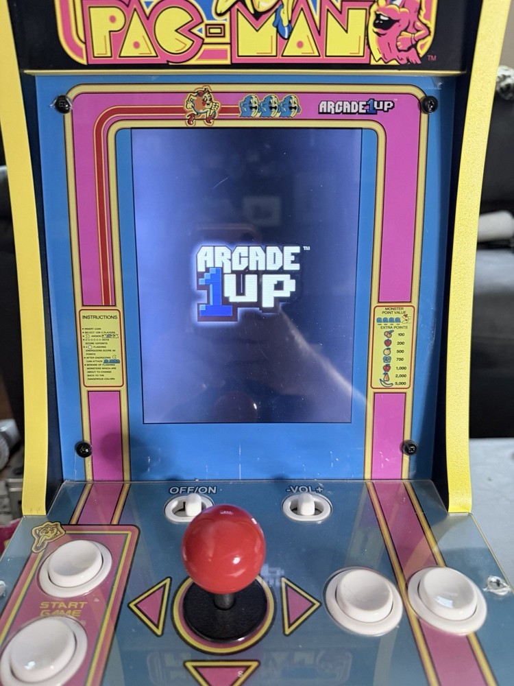 Arcade 1up 8261 Ms Pac-Man Tabletop Arcade GameSystem 16" Tested - works