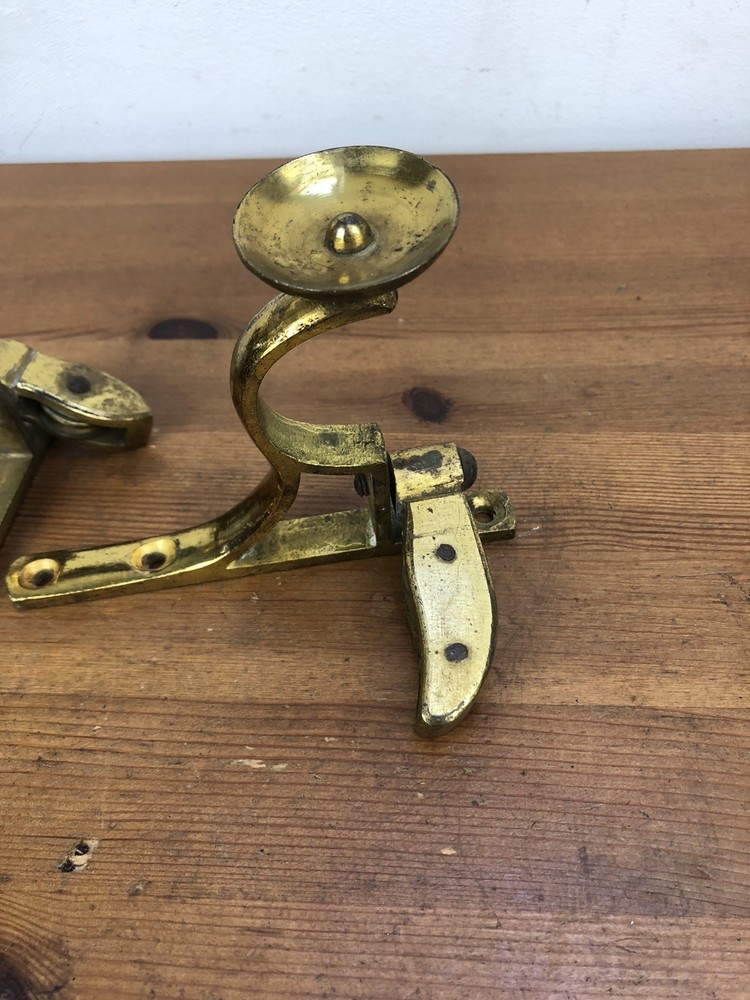 victorian brass curtain pole