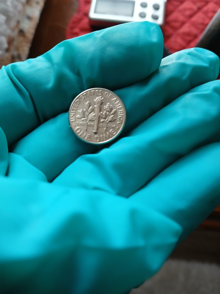 1979 D Dime Error Filled D mint Mark