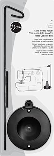 Dritz Cone Thread Holder for Sewing Machine with Metal Base and Guide