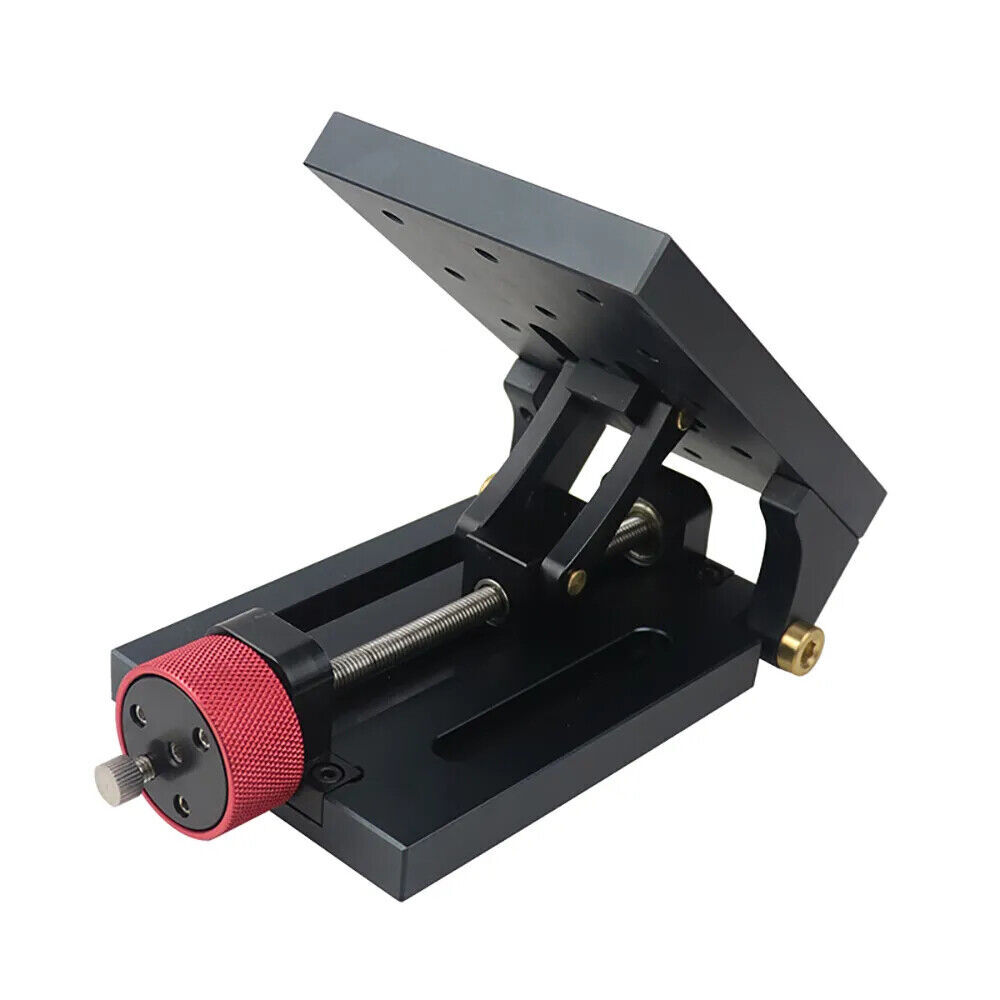 Manual Angle Adjustable Platform Sliding Table Black Anodized Aluminum Alloy