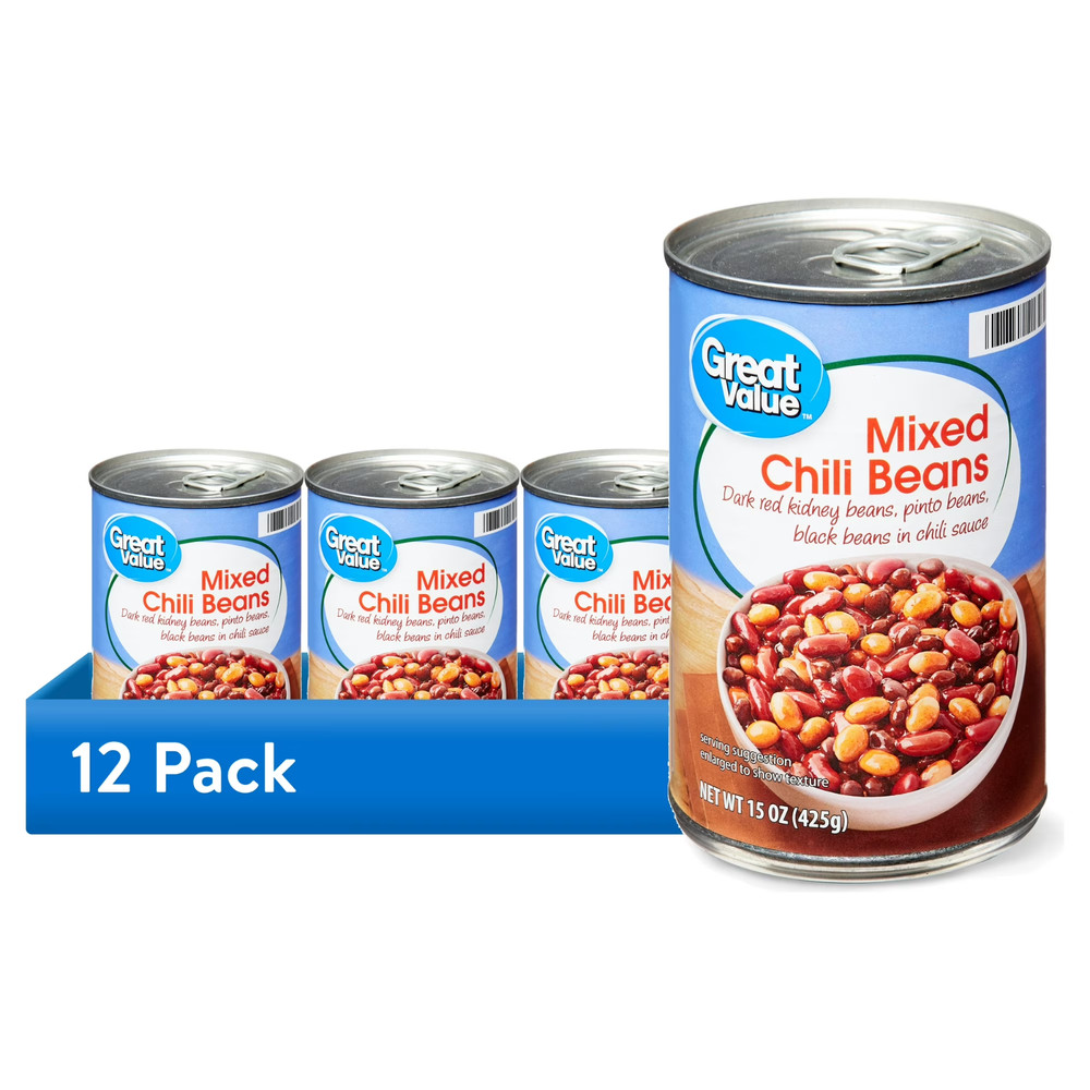 (12 pack) Mixed Chili Beans, 15 oz Can