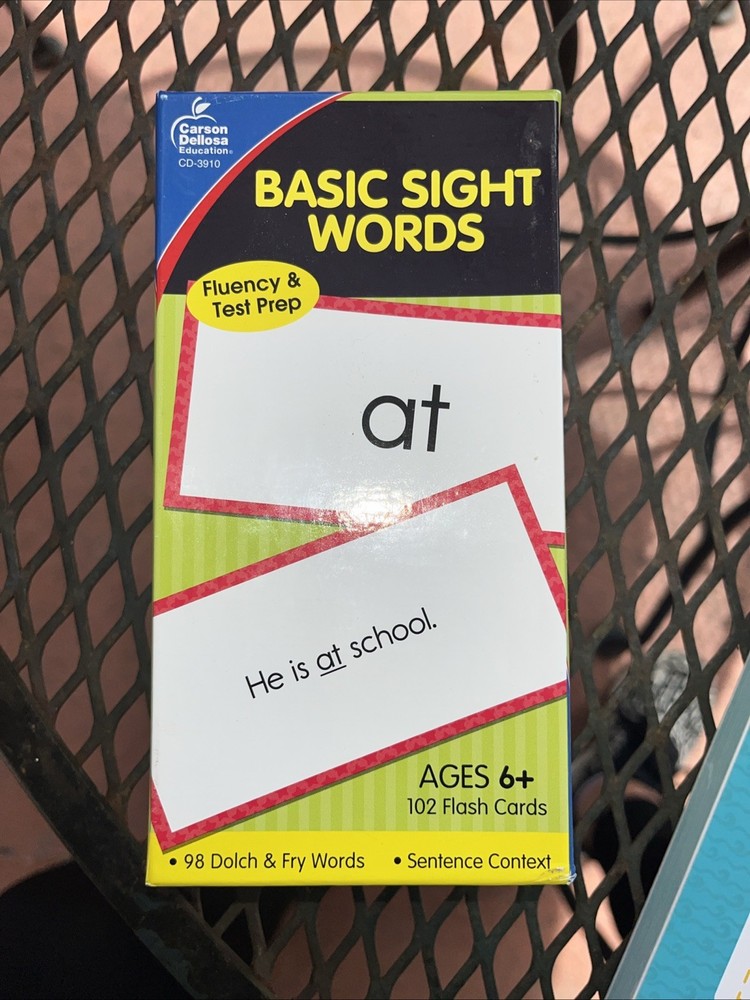 Basic Sight Words Flash Cards