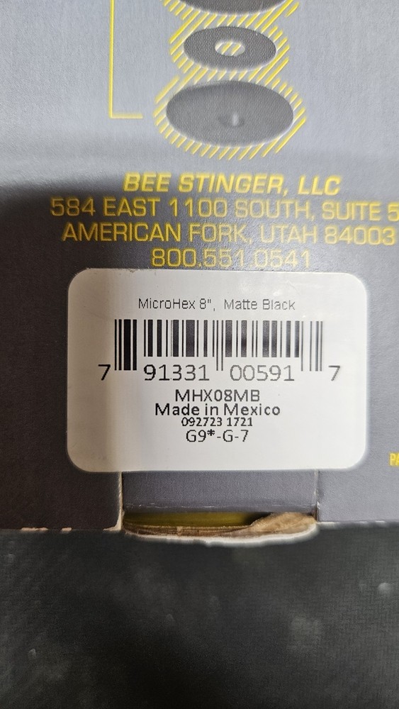 Bee Stinger Microhex Hunting Stabilizer - Black