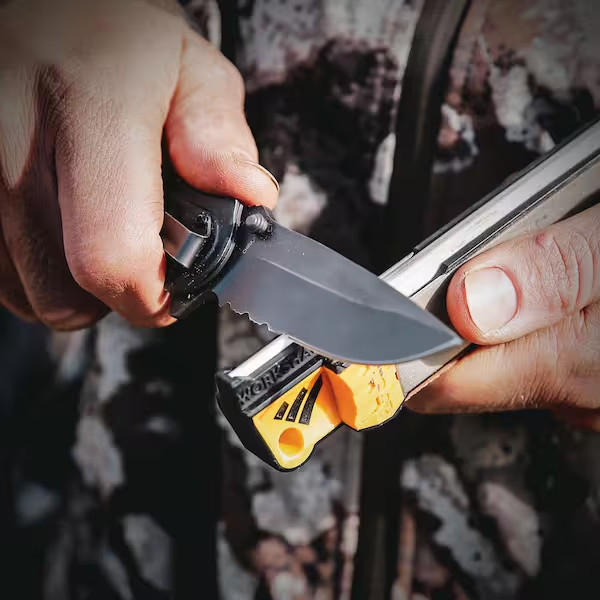Work Sharp Guided Field Sharpener, Compact Travel Hunting Knife Sharpener Tool