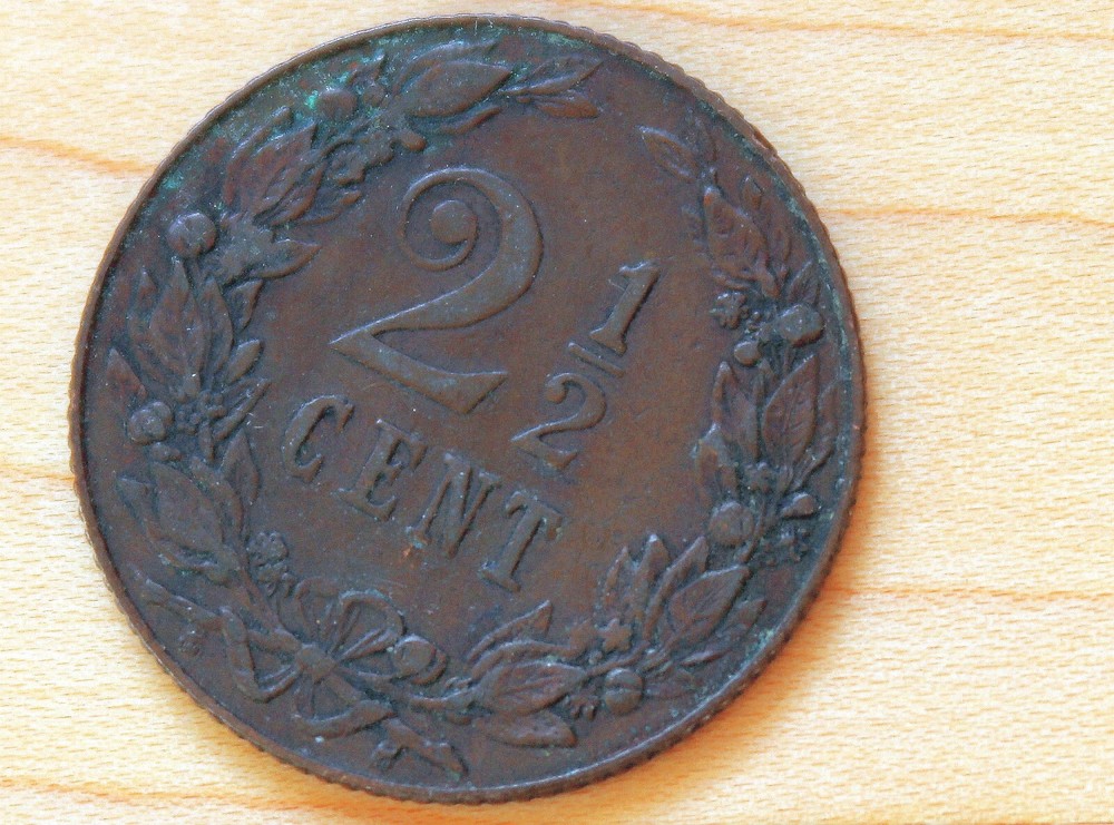 1905 Netherlands 2 1/2 Cents