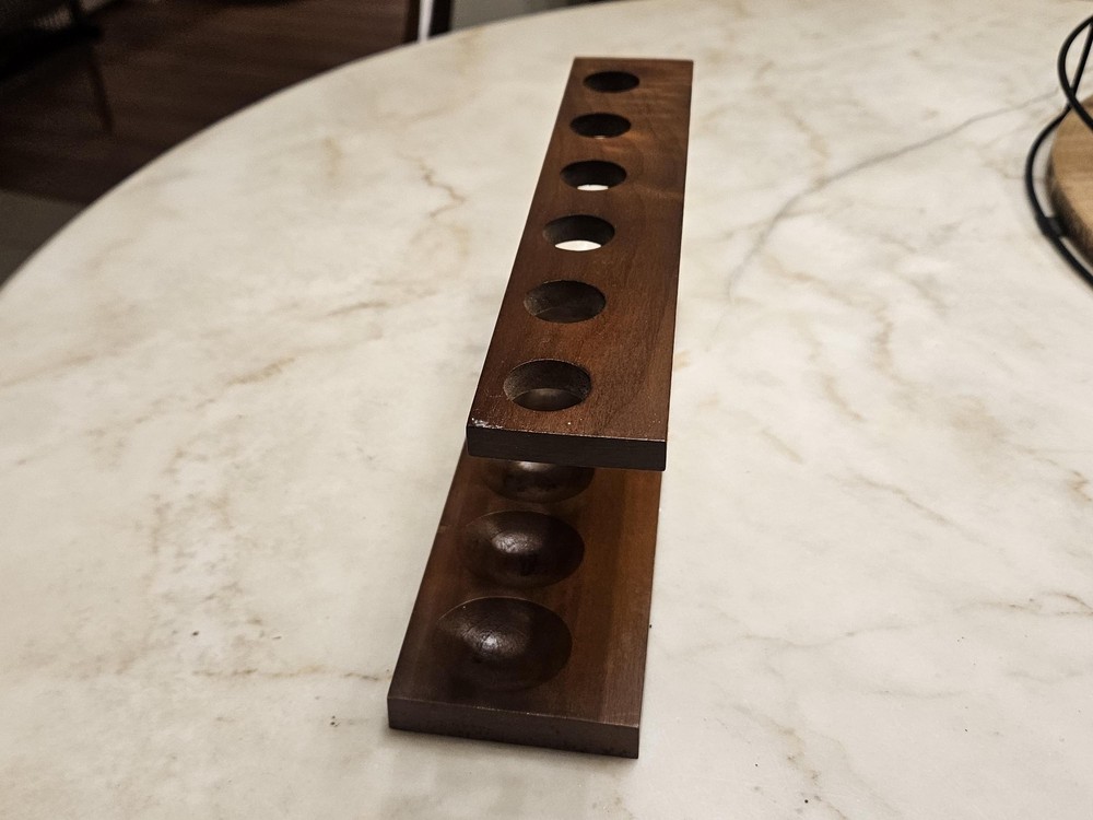 Vintage Estate 6 pipe rack / pipe display / pipe stand #28