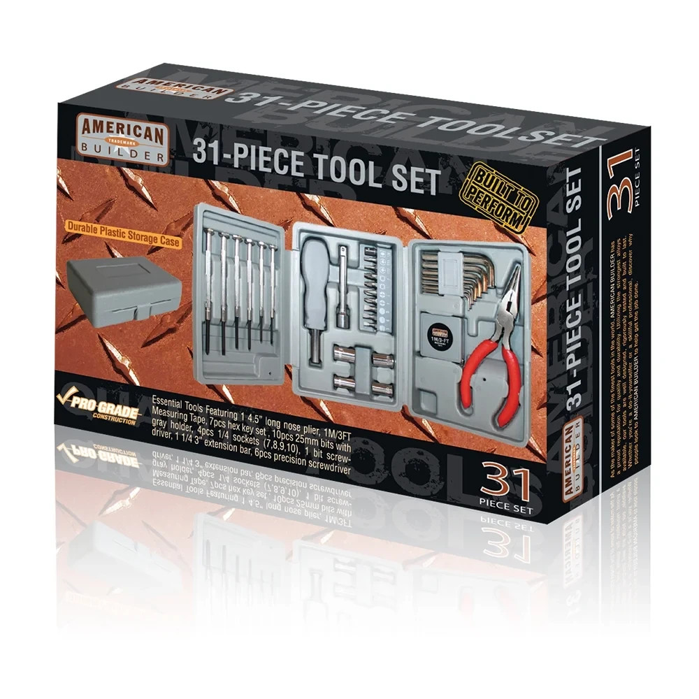 American Builder 31-Piece Tool Set
