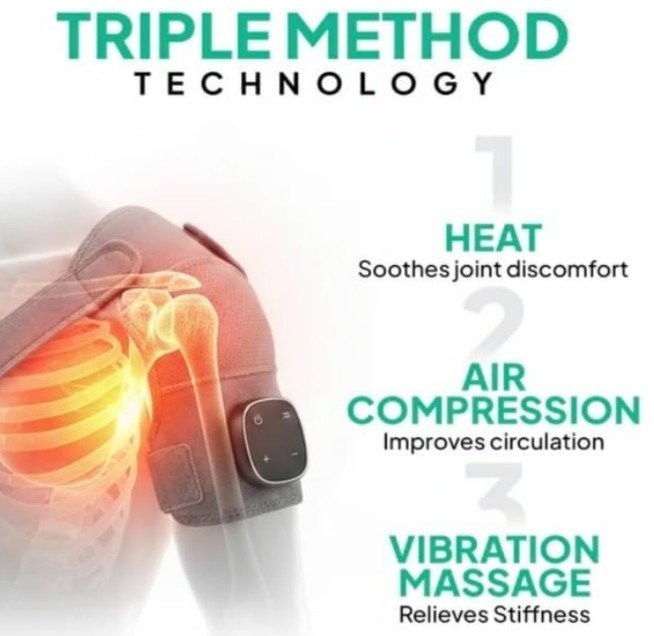Triple Method Shoulder Massager Adjustable Rotator Cuff Joint Pain ET