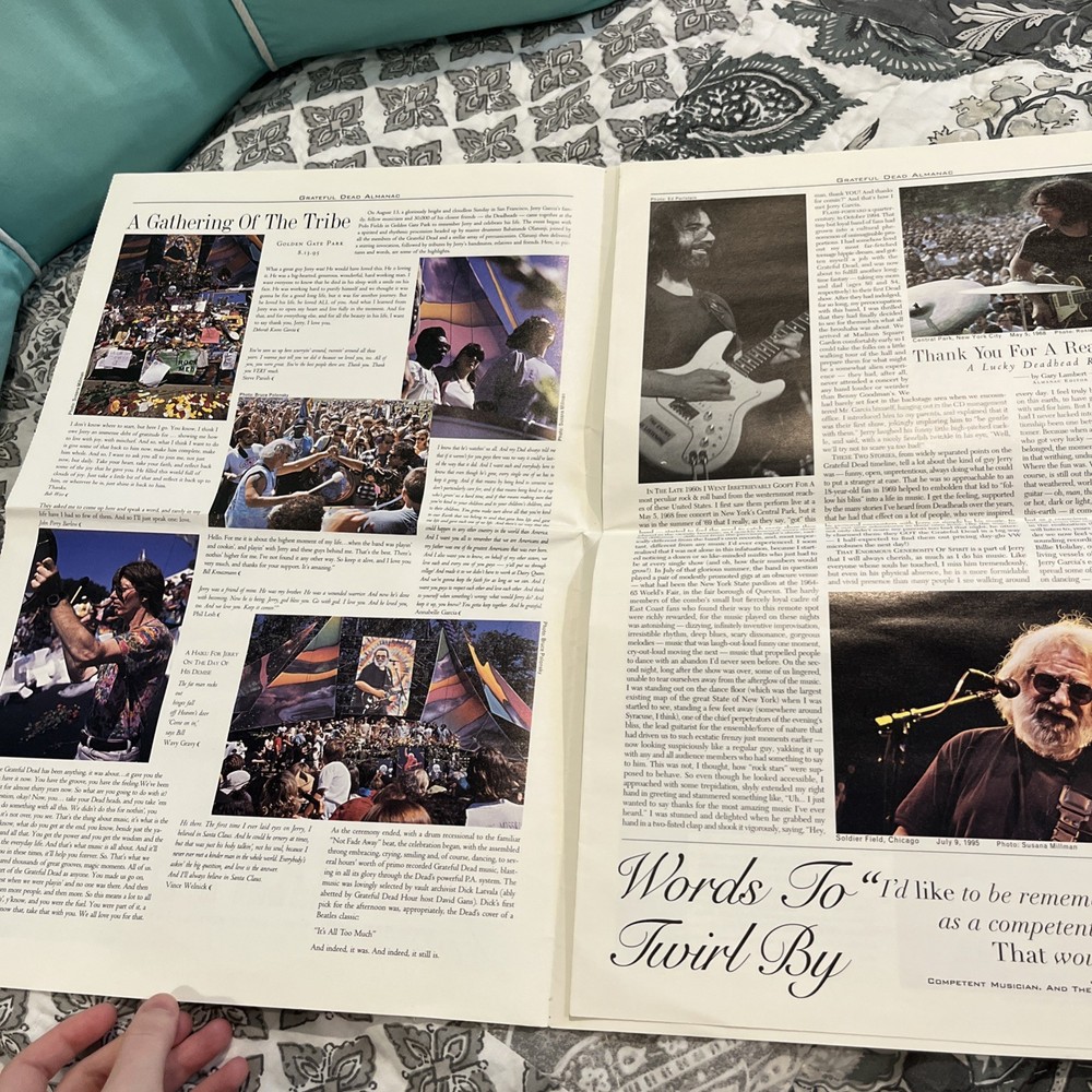Grateful Dead Almanac Jerry Rip Issue