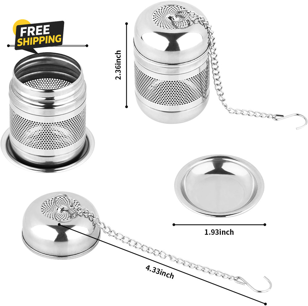 2PCS Tea Infuser Strainer - Stainless Steel Strainers for Loose