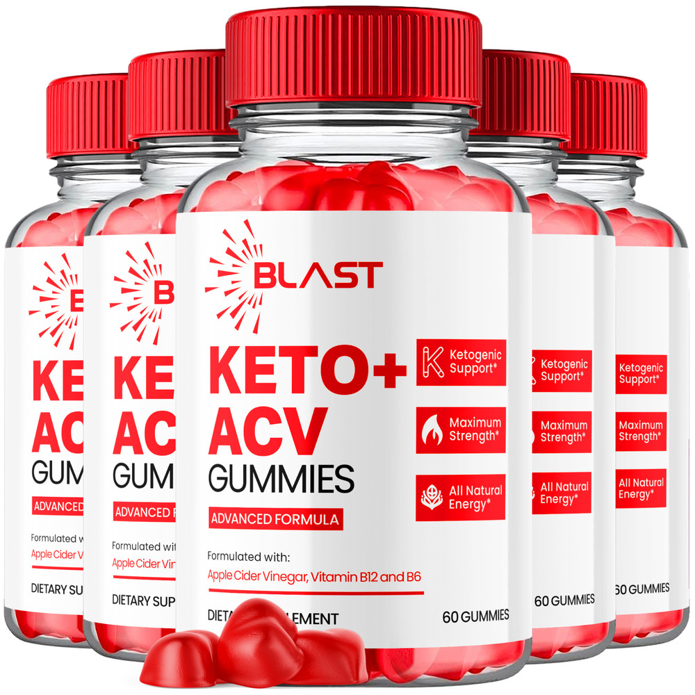 (5 Pack) Blast Keto ACV Gummies Advanced Weight Support 1000MG (300 Gummies)