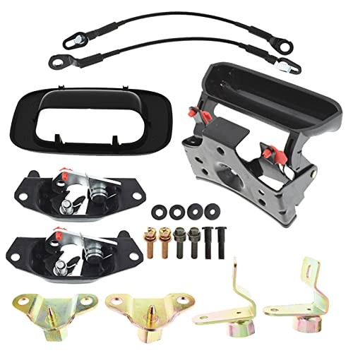 Tailgate Handle Hinge Latch Striker Cable Kit Replacement for Silverado Sierra