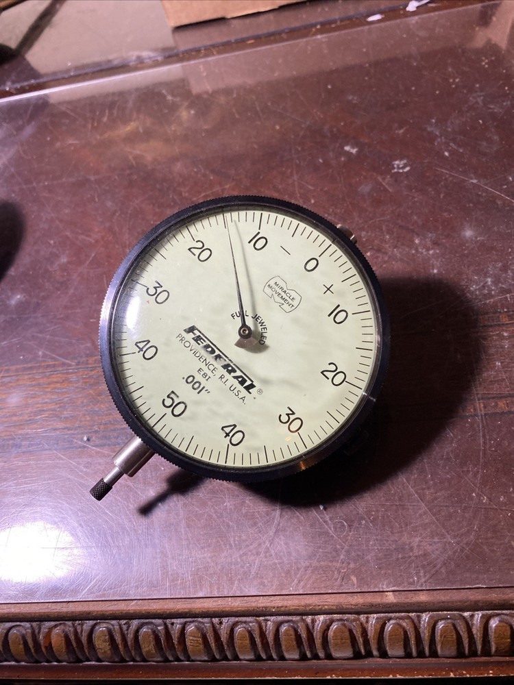 Federal E81 Full Jeweled Dial Indicator .001'' Miracle Movement Working!