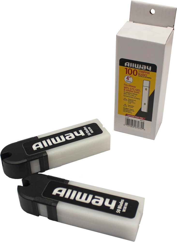 WSB100 Replacement Scraper Blade, 4", 100 Pack