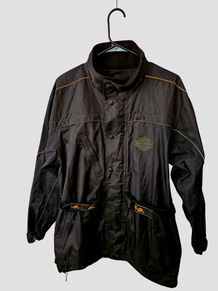 HARLEY DAVIDSON Rain Suit Jacket WATERPROOF Size Medium.