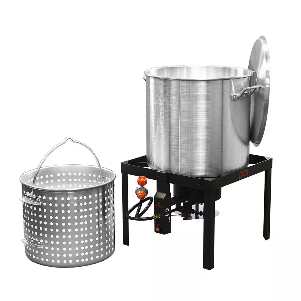 100 Qt. Propane Single Burner Boiling Kit in Stainless