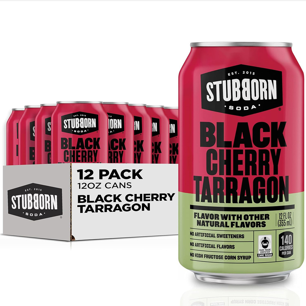 , Black Cherry Tarragon, 12Oz Cans (12 Pack)