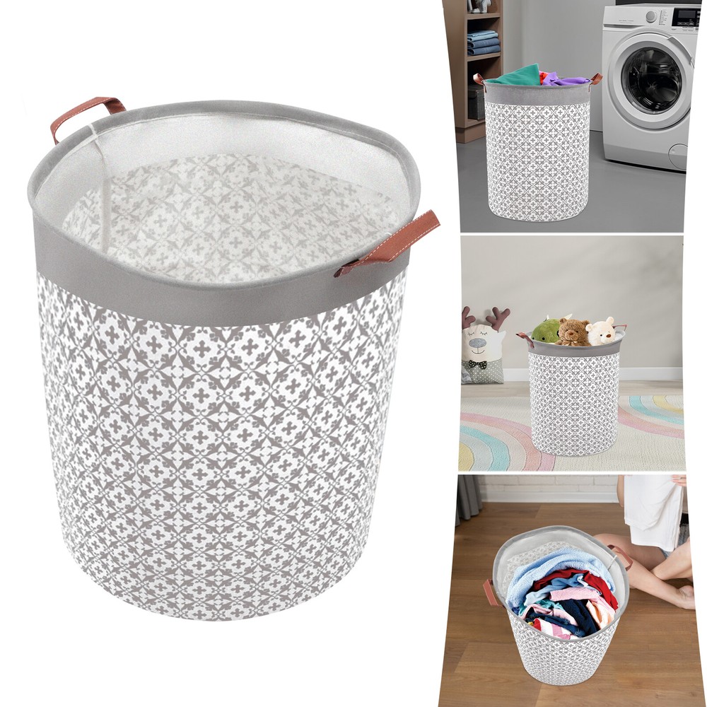 19.7" Large Laundry Basket canvas storage basket Collapsible Laundry Hampers