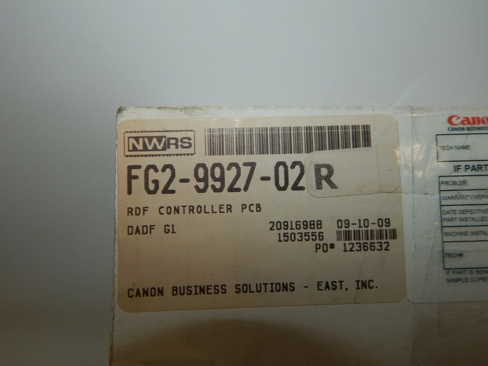 Genuine HP LaserJet FG2-9927-020 Return Document Feeder Controller PCB 8550