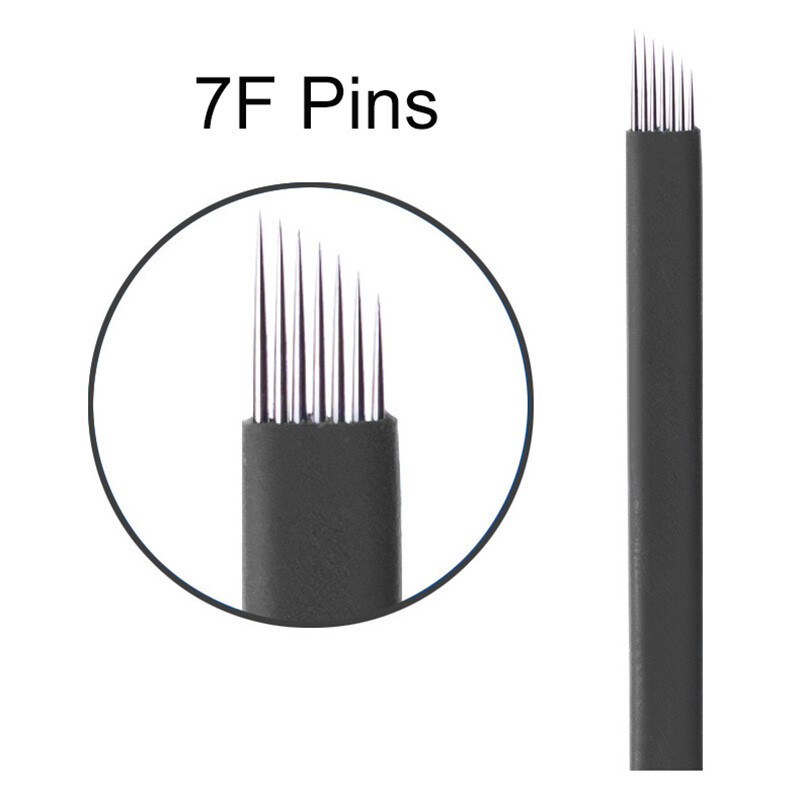 7F Pins Blades Microblading Needles Permanent Makeup Eyebrow Tattoo Microblade