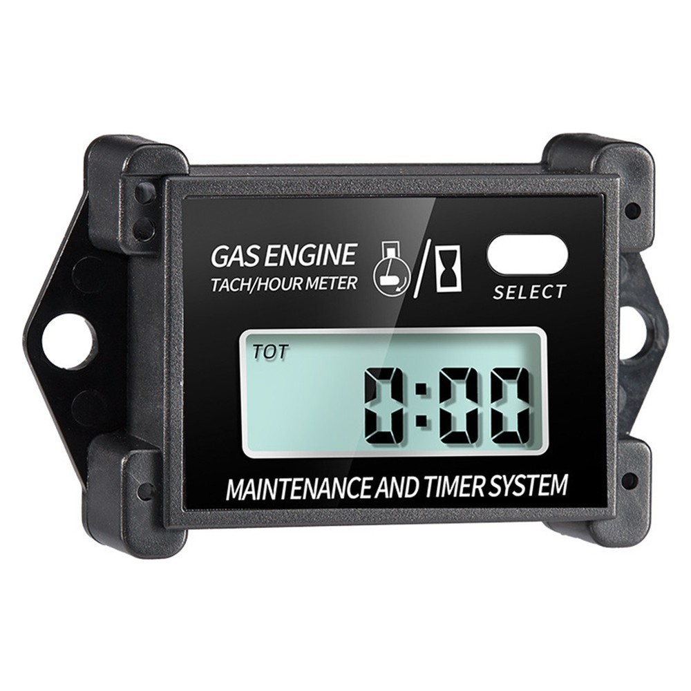 User Friendly Digital Tachometer Hour Meter for Motorcycle Maintenance Tracking