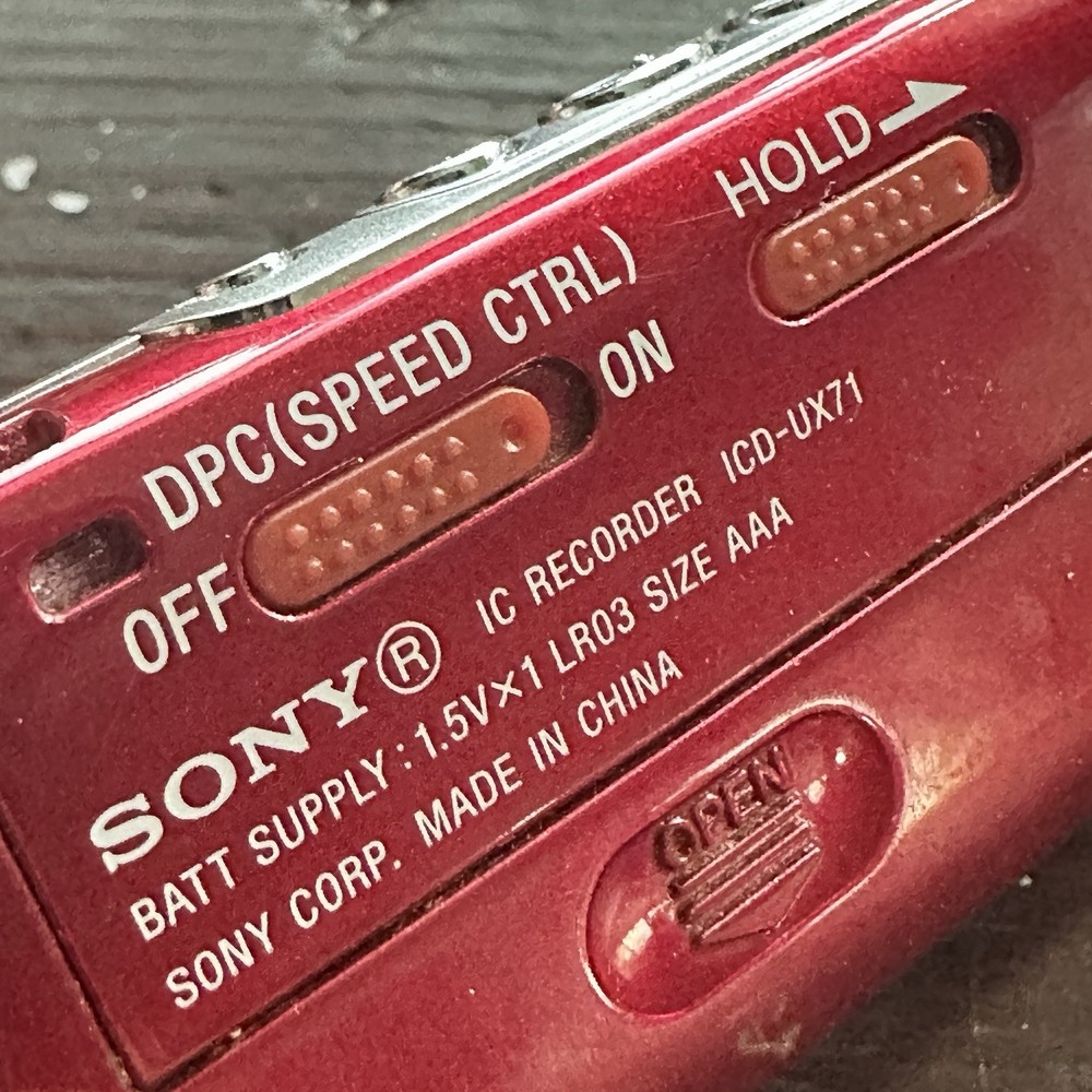 Sony ICD-UX71 Digital MP3 Player Voice IC Recorder TESTED Working