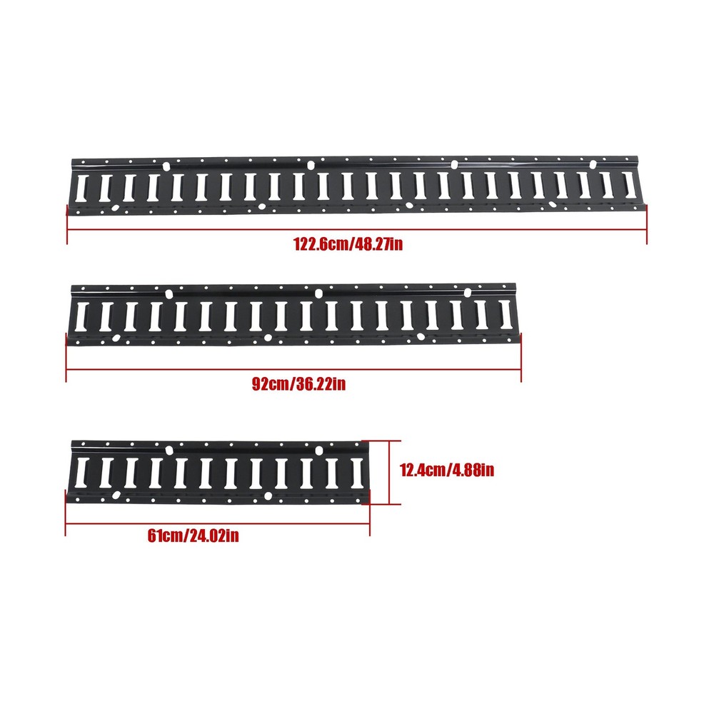 Complete E Track Kit 22pc Includes 2x2' 2x3' 2x4' Rails & 2x15' Straps