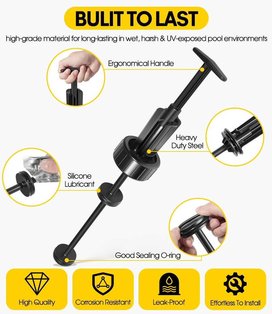 for Pentair 263055 Push Pull Valve Piston Shaft Assembly With Handle Replacement