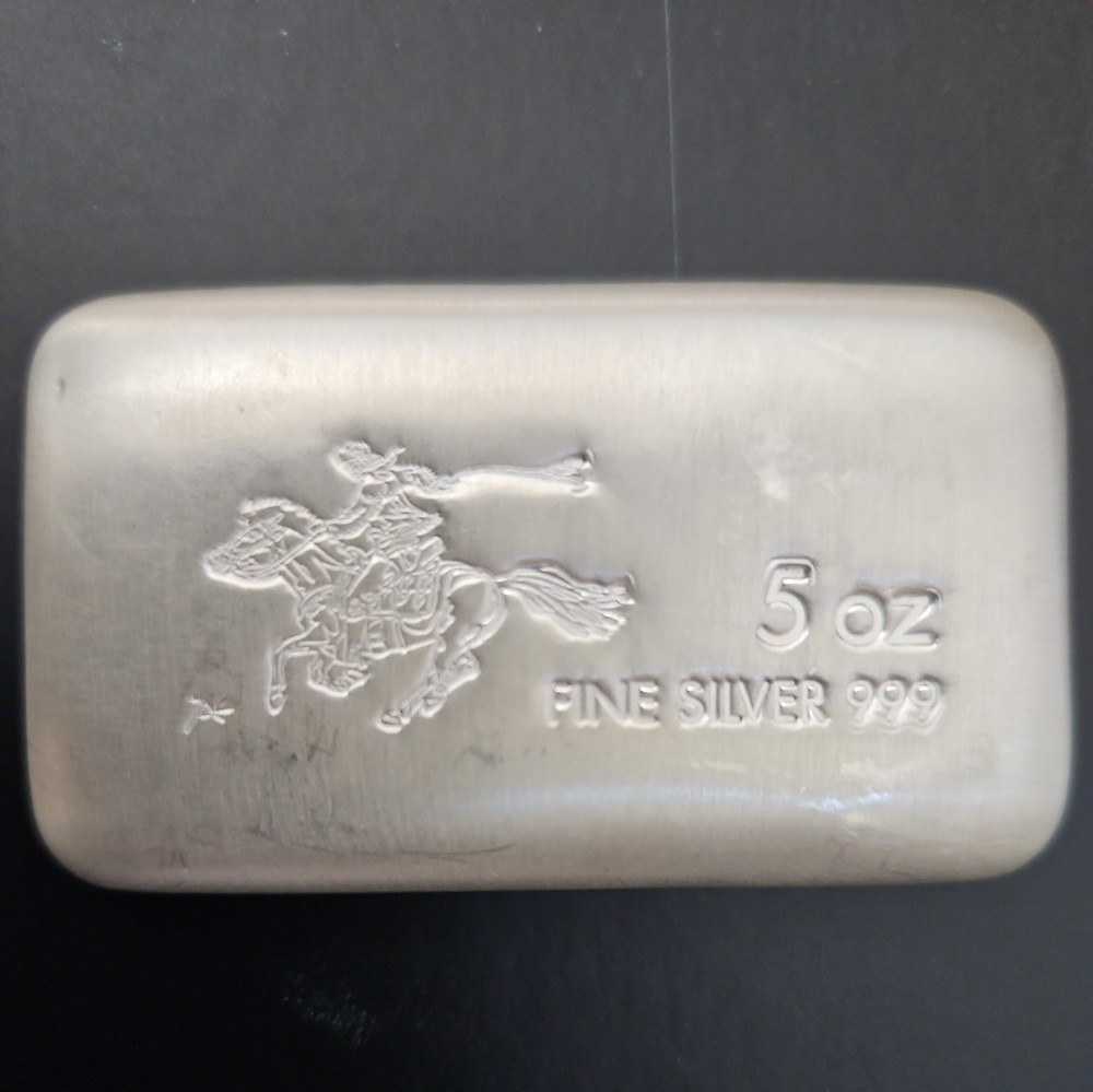 5 oz SilverTowne Pony Silver Bar
