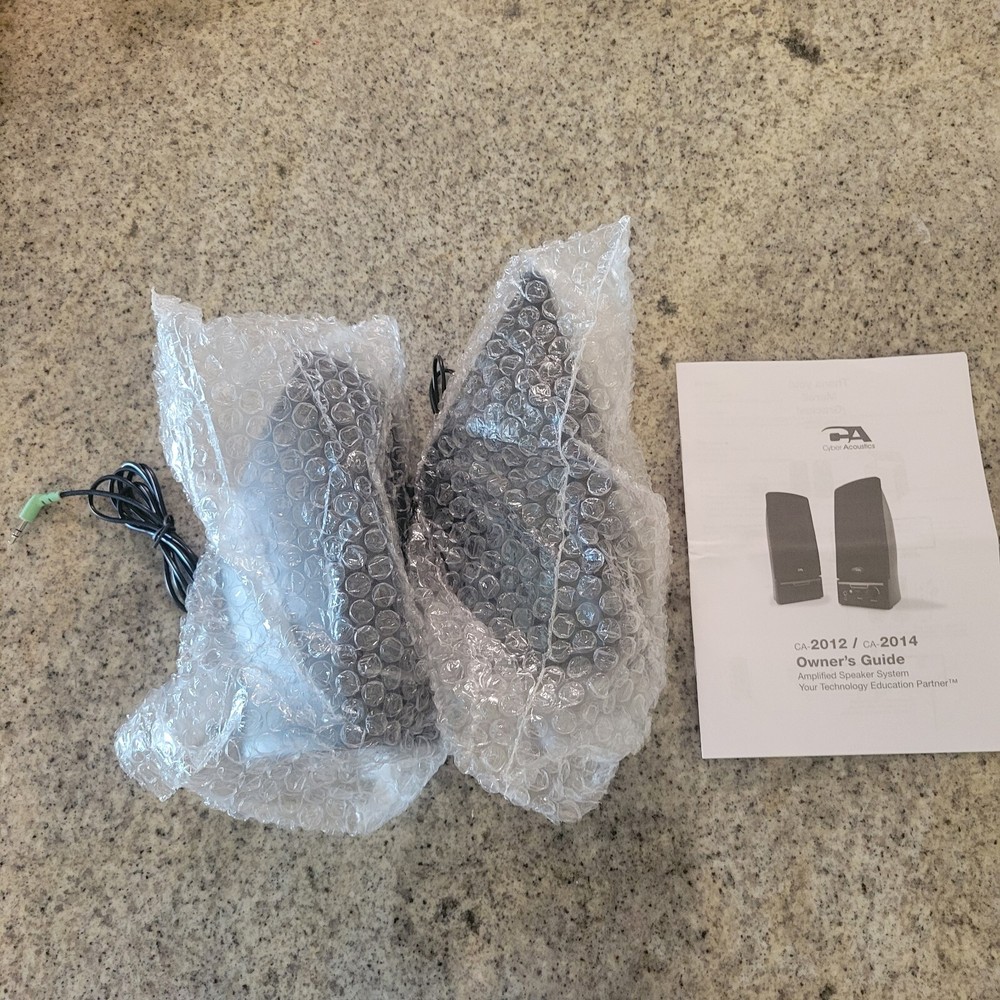 Cyber Acoustics CA 2014 Computer Speakers Powered Stereo Speaker Set Black