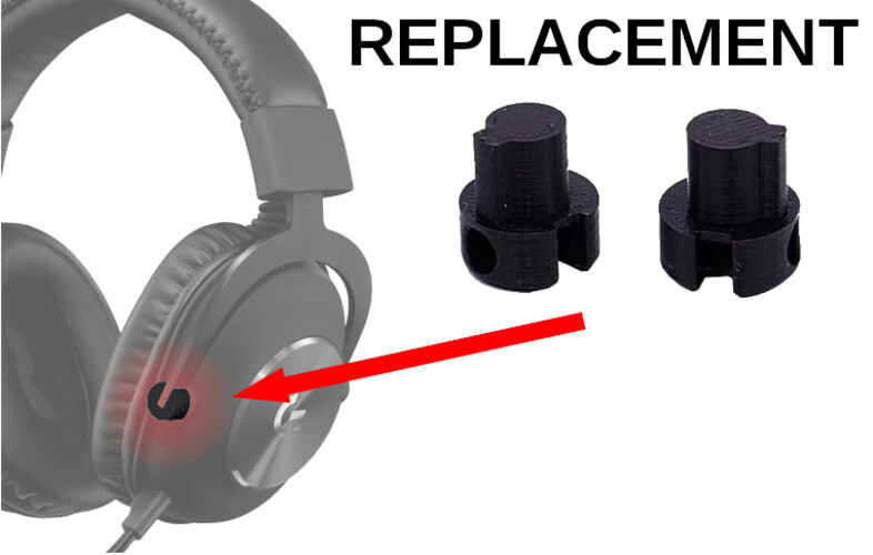 Replacement Brackets Underwire Connector for Logitech Pro X Wireless Headset 2er