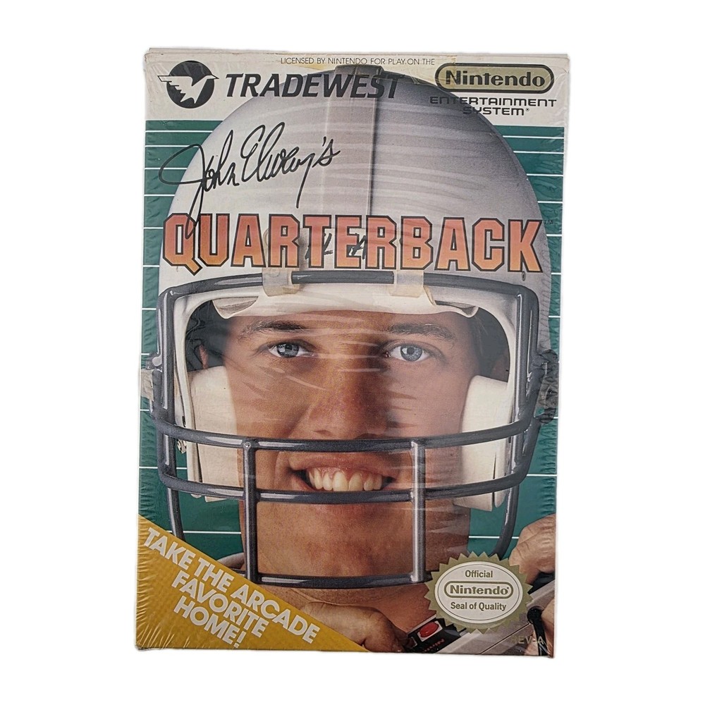 John Elway’s Quarterback – Box + Reg Card – Shrink - Authentic (No Game)