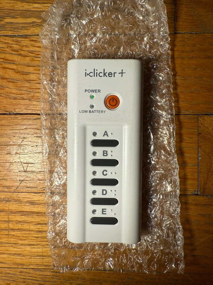 iClicker Plus RLR15 Student Remote White