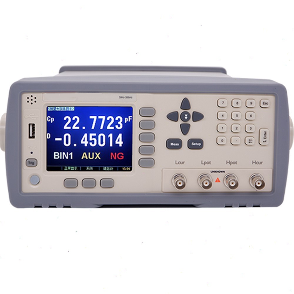 High Precision LCR Meter with Programmable P1~P9 Nine-segment Sorting Function