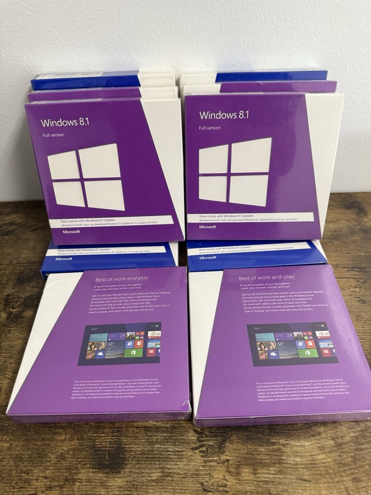 Microsoft Windows 8.1 (Retail (License + Media)- Full Version
