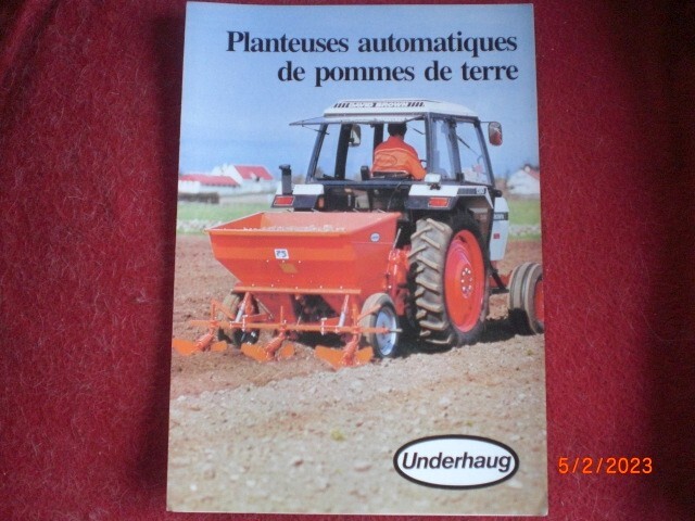 UNDERHAUG AUTOMATIC PLANTERS ADVERTISING BROCHURE PdT