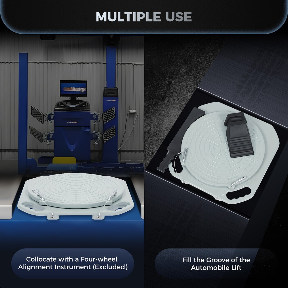 2pcs 3Ton Front End Wheel Alignment Turntable Plate 360�� Rotating Plate Table