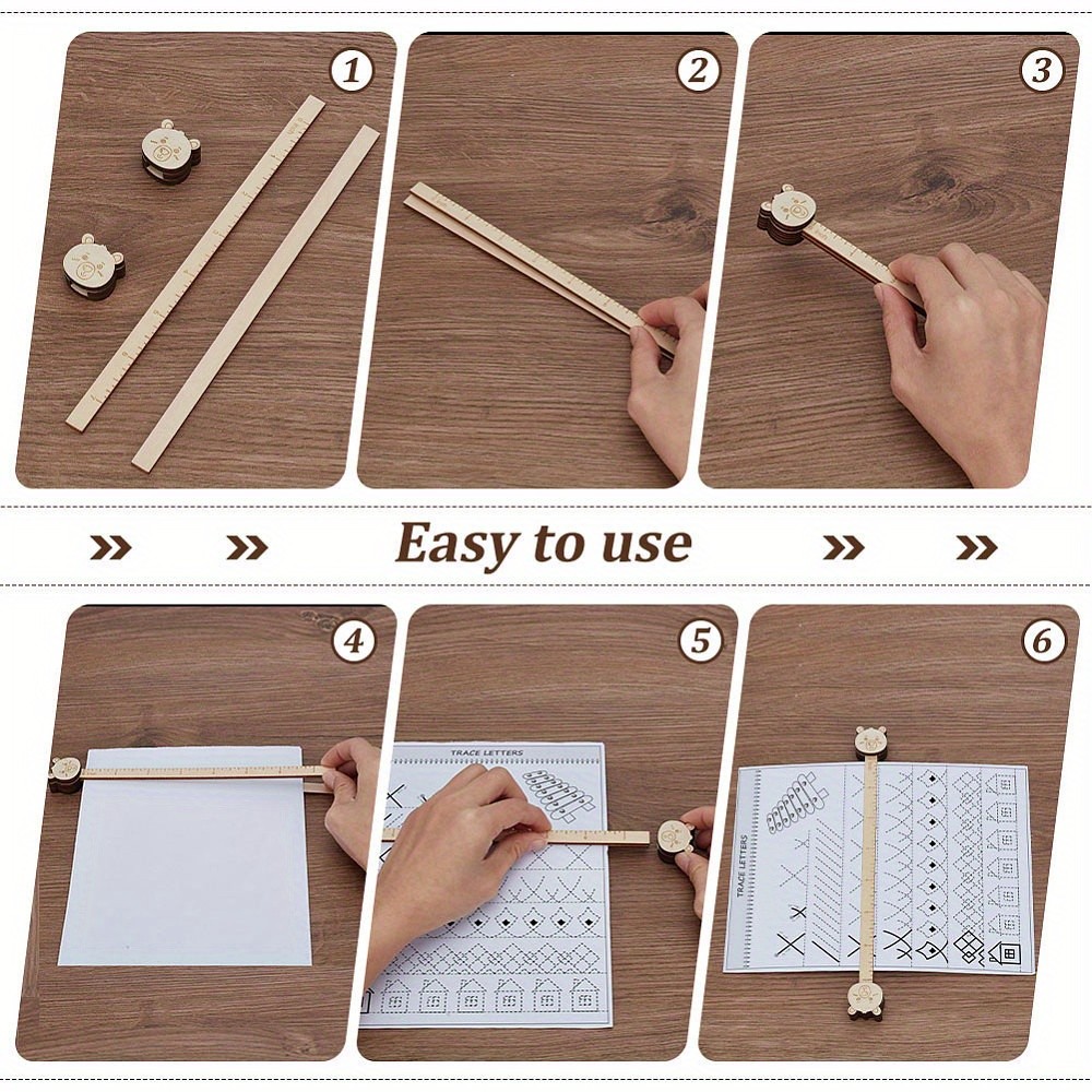 1set Wood Knitting Chart Holder Pattern Holder Knitting Tool Accessories
