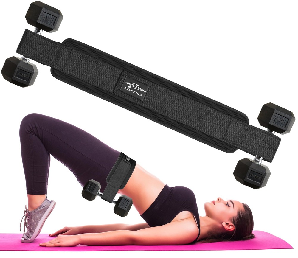 Hip Thrust Belt - Heavy duty, Comfortable, Adjustable Glute Trainer with Anti...