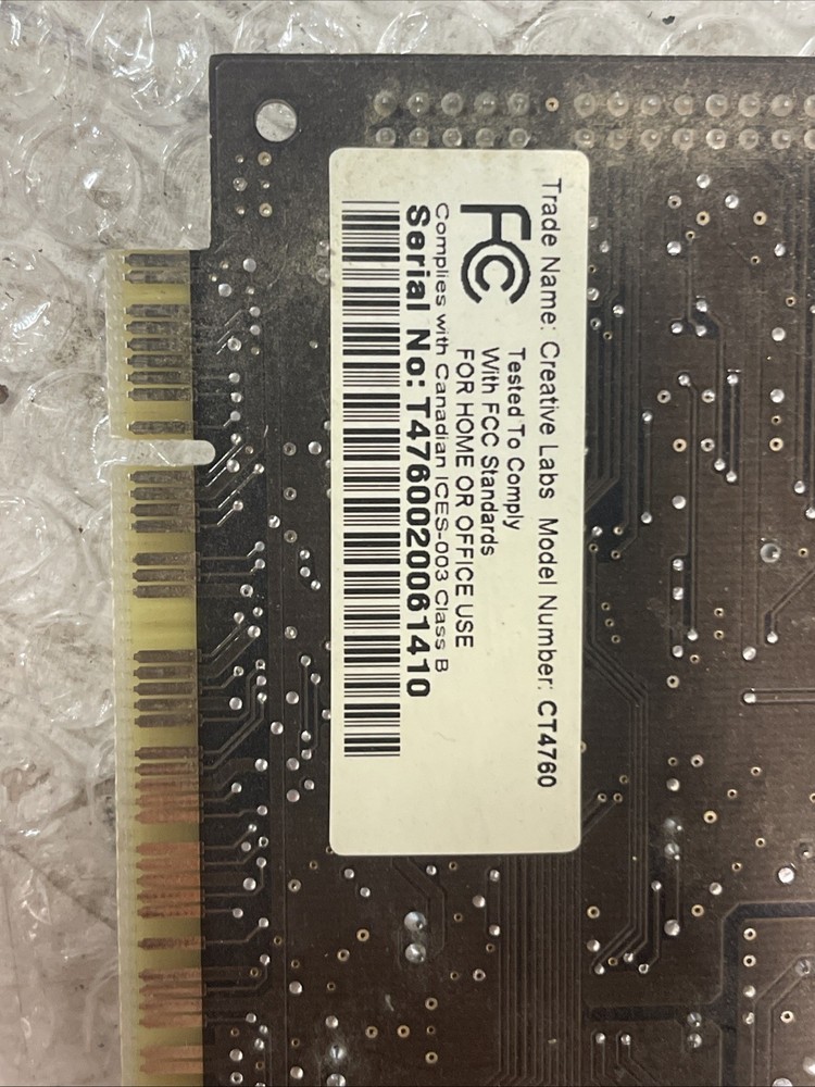 Creative Labs - Sound Blaster Live 5.1 - Model # CT4760