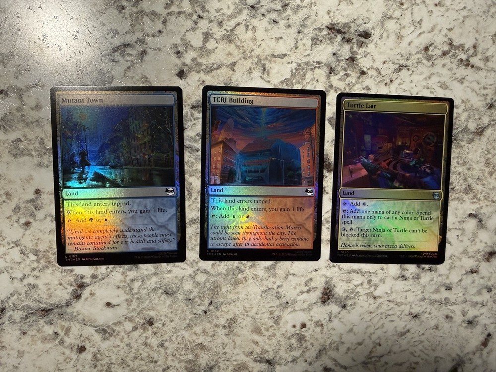MTG TMNT 2026 COMPLETE FOIL COMMON UNCOMMON set & Lands