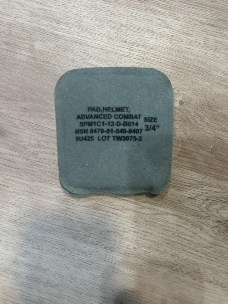 Advanced Combat Helmet Pad Square  Size 3/4"  Padding US Army Military