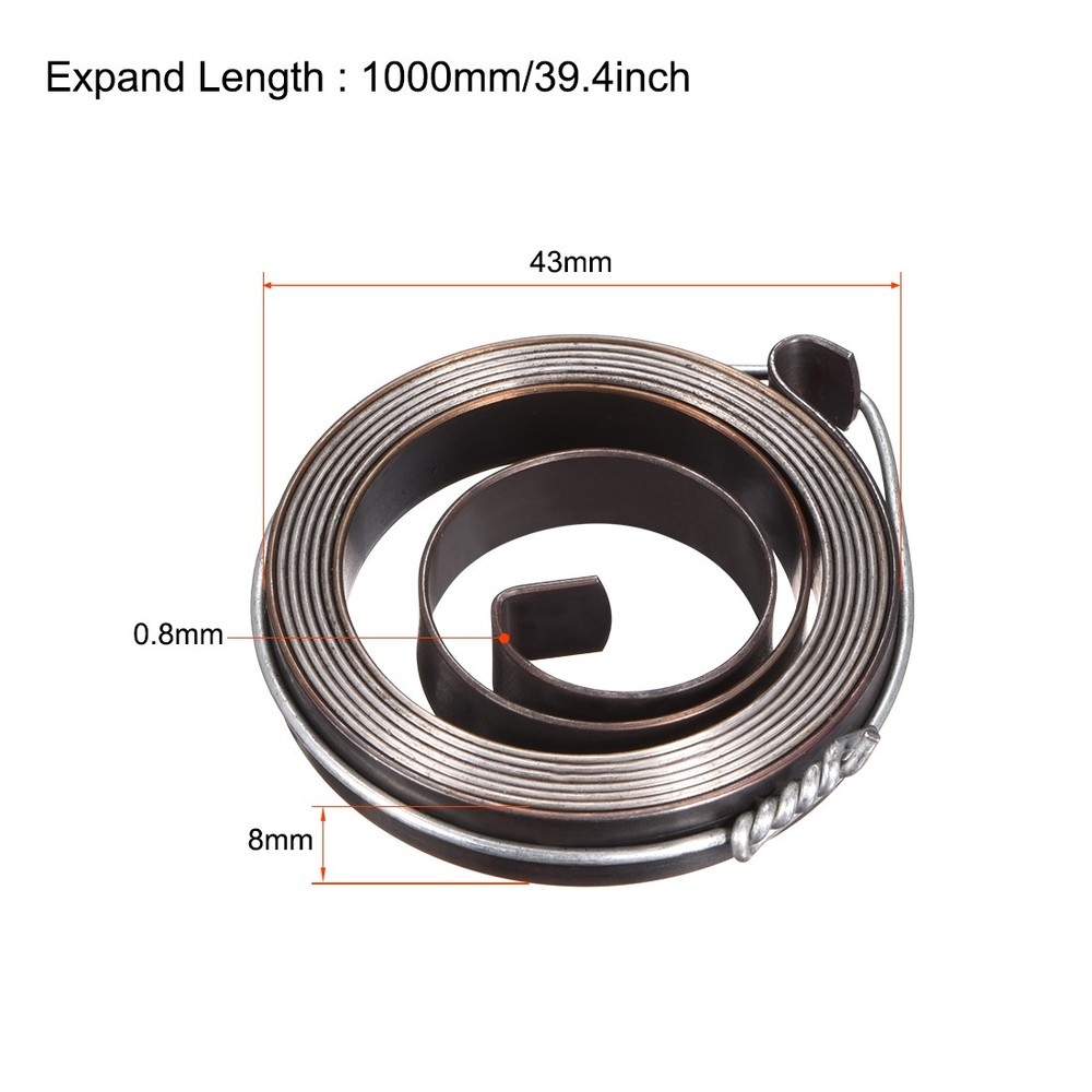 3 PCS 1000mm Drill Press Spring Quill Feed Return Coil Spring Assembly